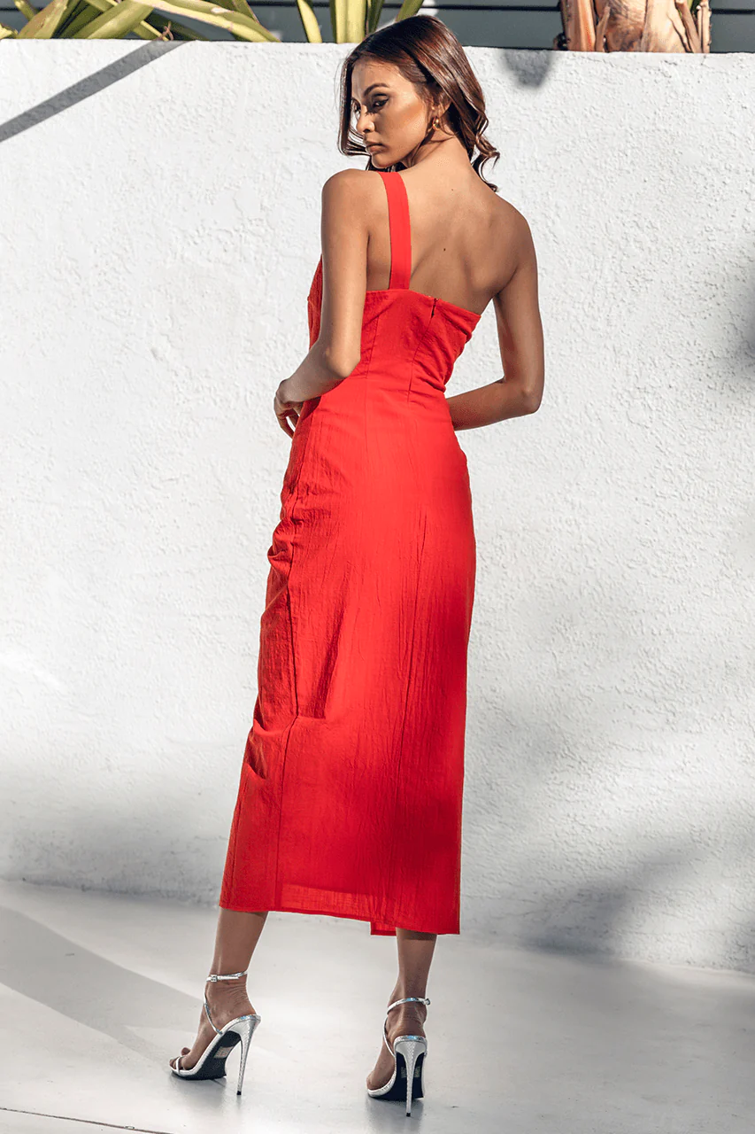 Averie Midi Dress - Fire - Image 2