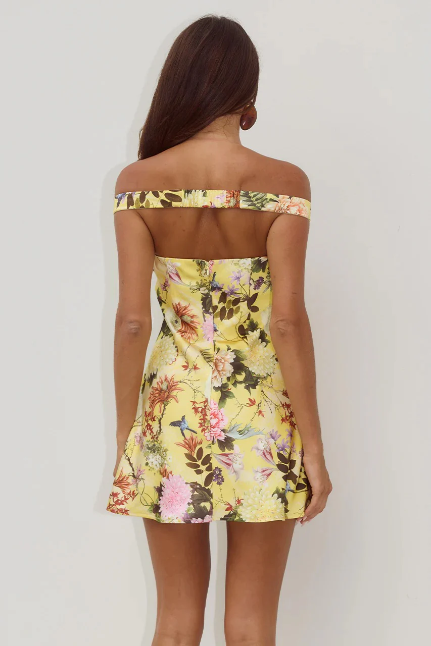 Aveta Mini Dress - Kendall Yellow - Image 2