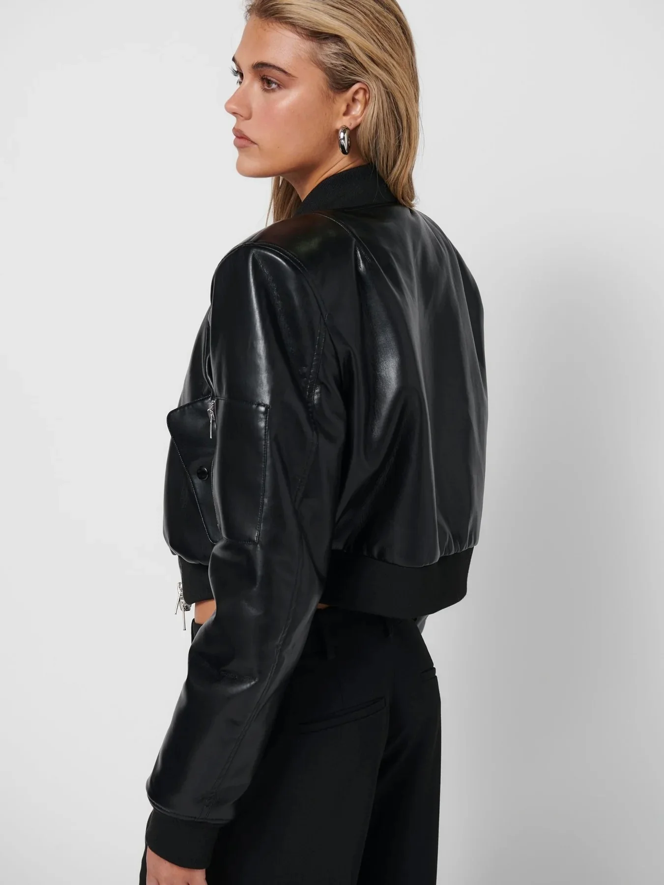 Axel Bomber Jacket - Black - Image 2