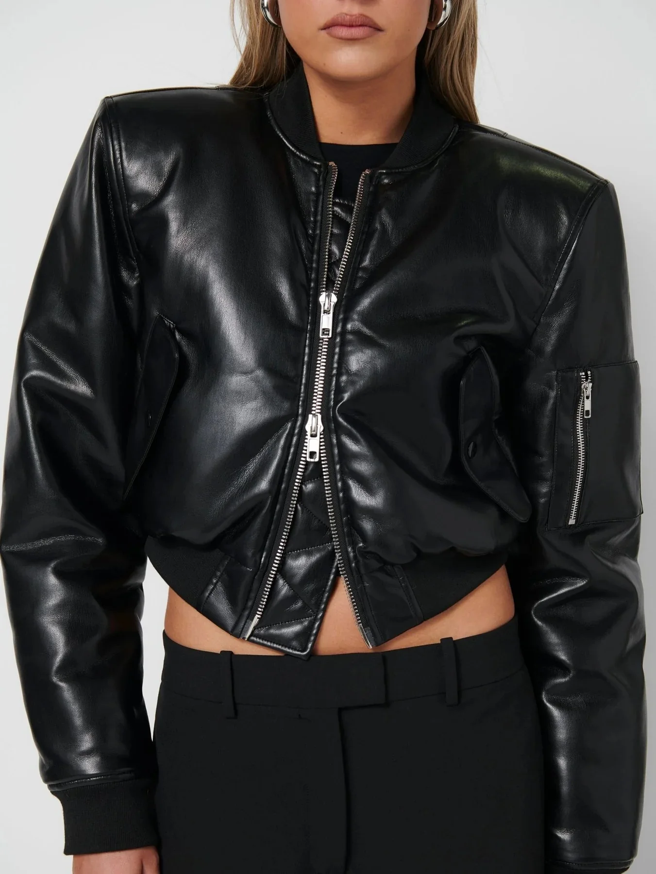 Axel Bomber Jacket - Black - Image 3