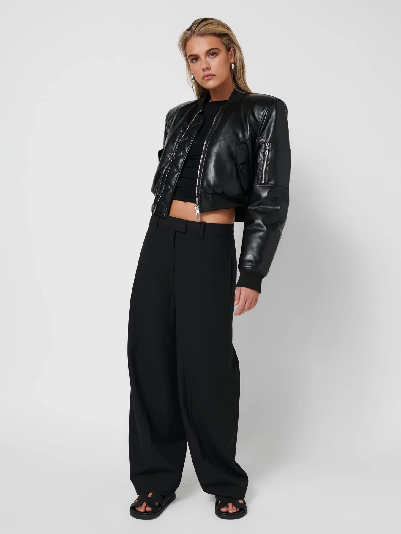 Axel Bomber Jacket - Black - Image 4