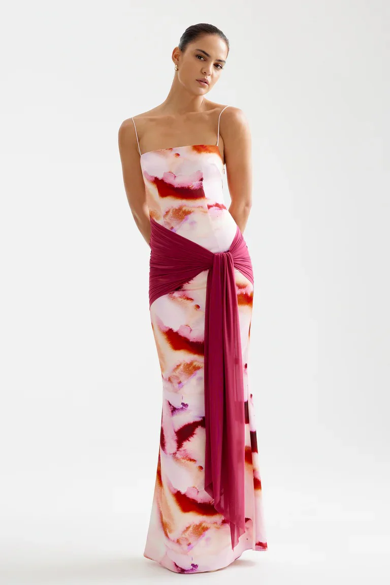 Ayla Dress - Pink Mineral Print - Image 2
