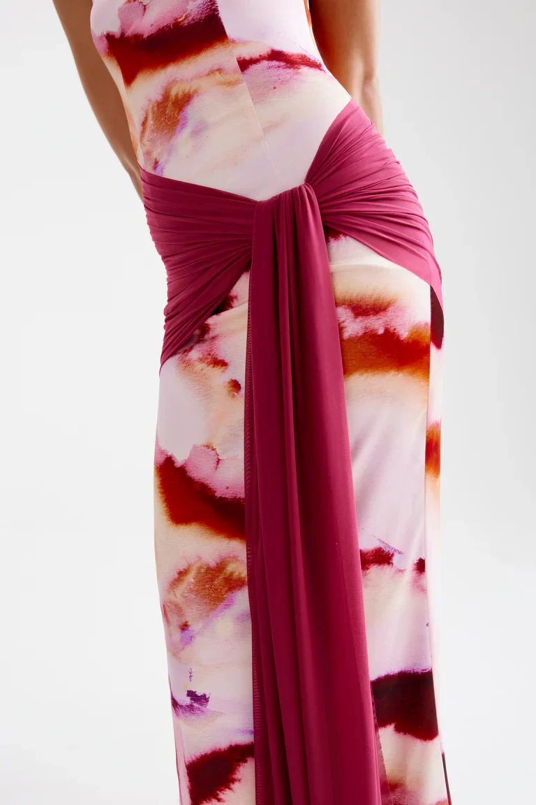 Ayla Dress - Pink Mineral Print - Image 5