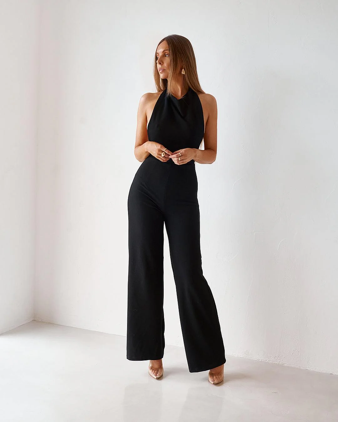 Backless Jumpsuit - Black (PREORDER) - Image 4