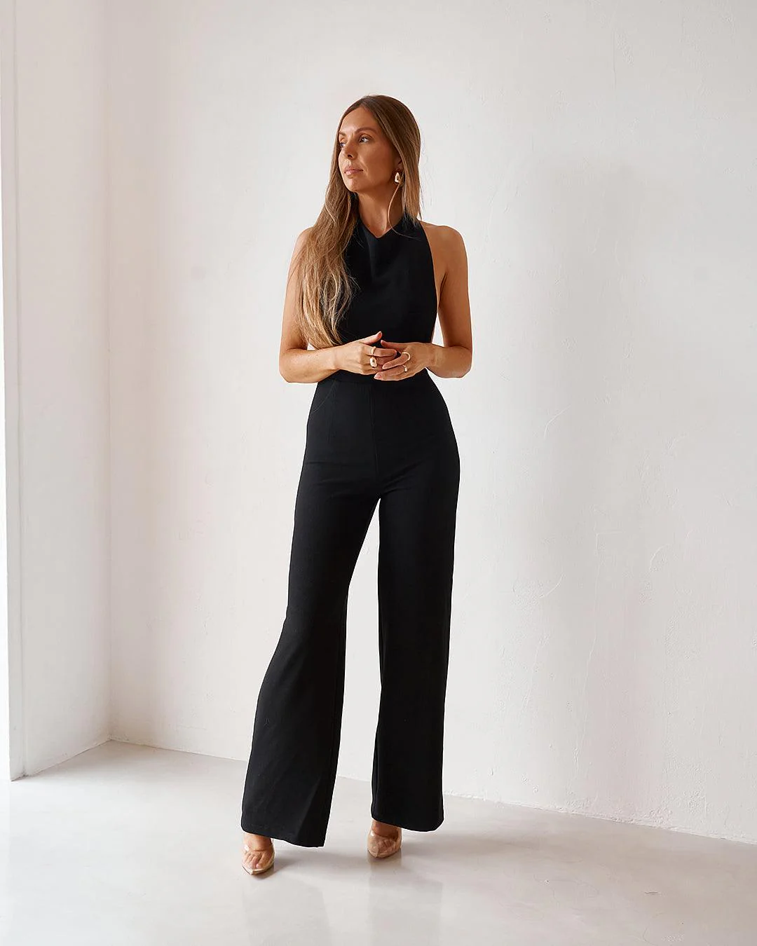 Backless Jumpsuit - Black (PREORDER) - Image 6