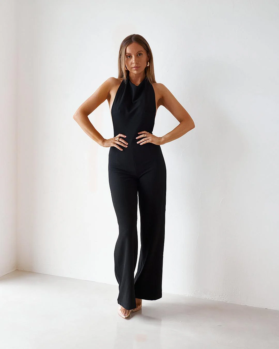 Backless Jumpsuit - Black (PREORDER) - Image 8
