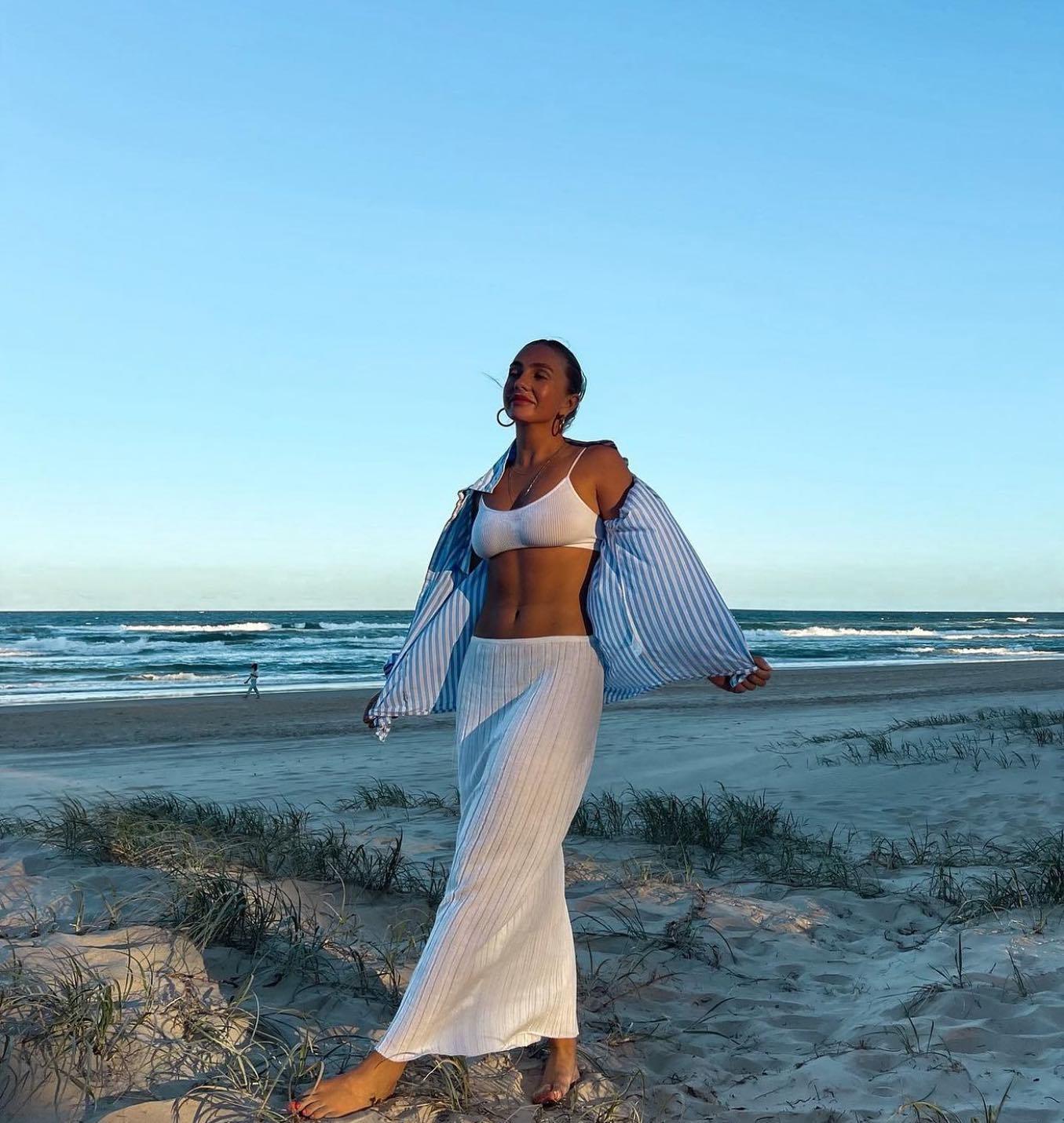 Baha Ribbed Skirt - White - Image 10