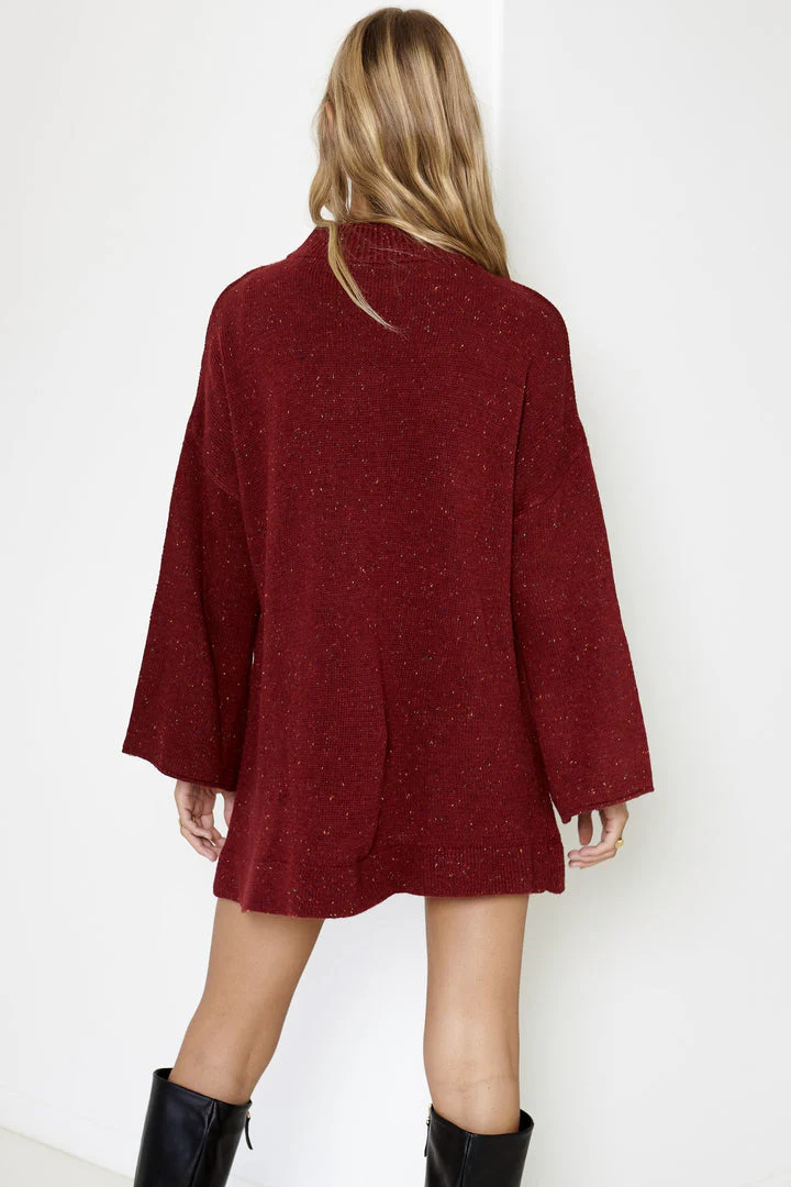 Bea Jumper - Burgundy Speckle - Image 3