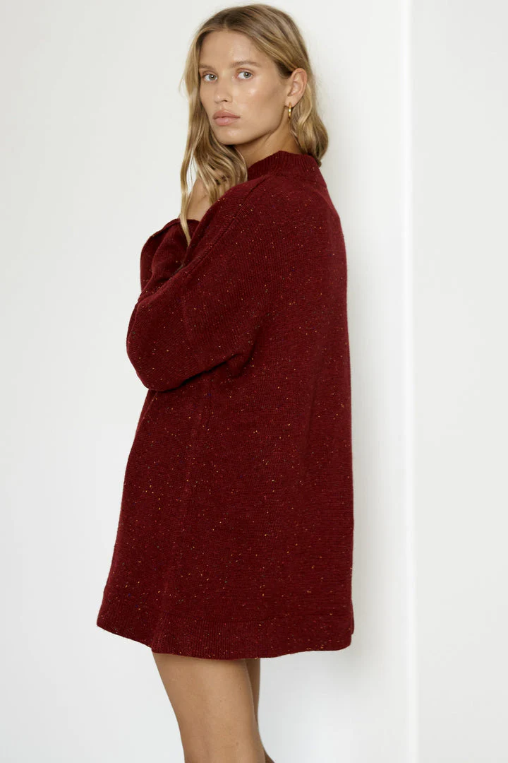 Bea Jumper - Burgundy Speckle - Image 5