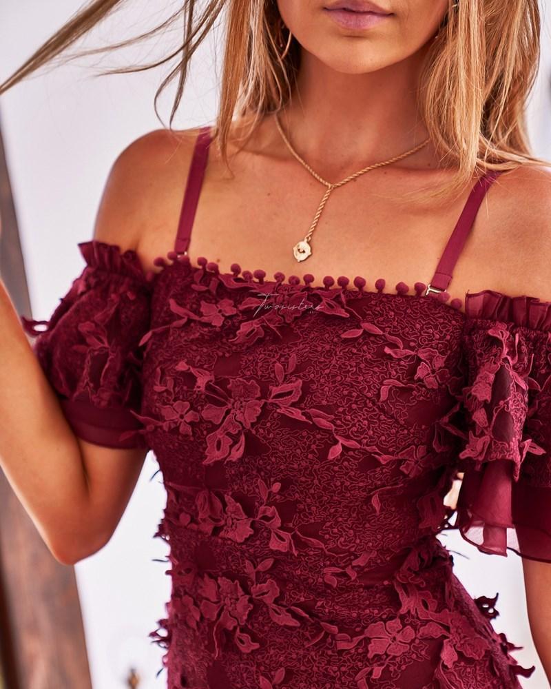 Beatrice Dress - Red - Image 4