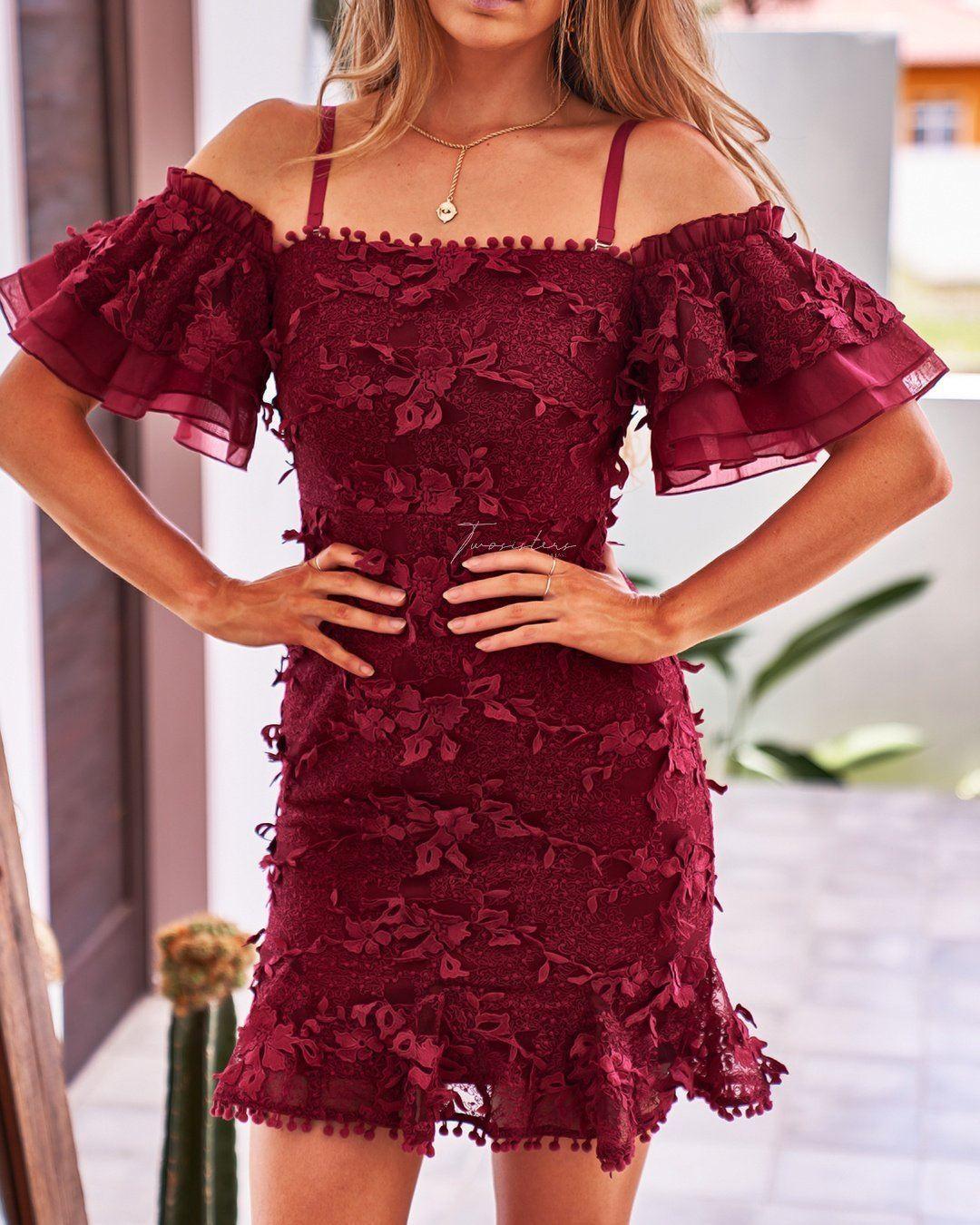 Beatrice Dress - Red - Image 8