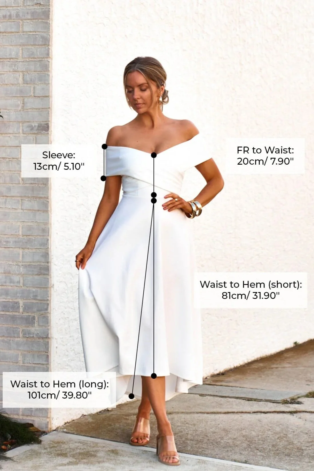 Belina Dress - White - Image 5