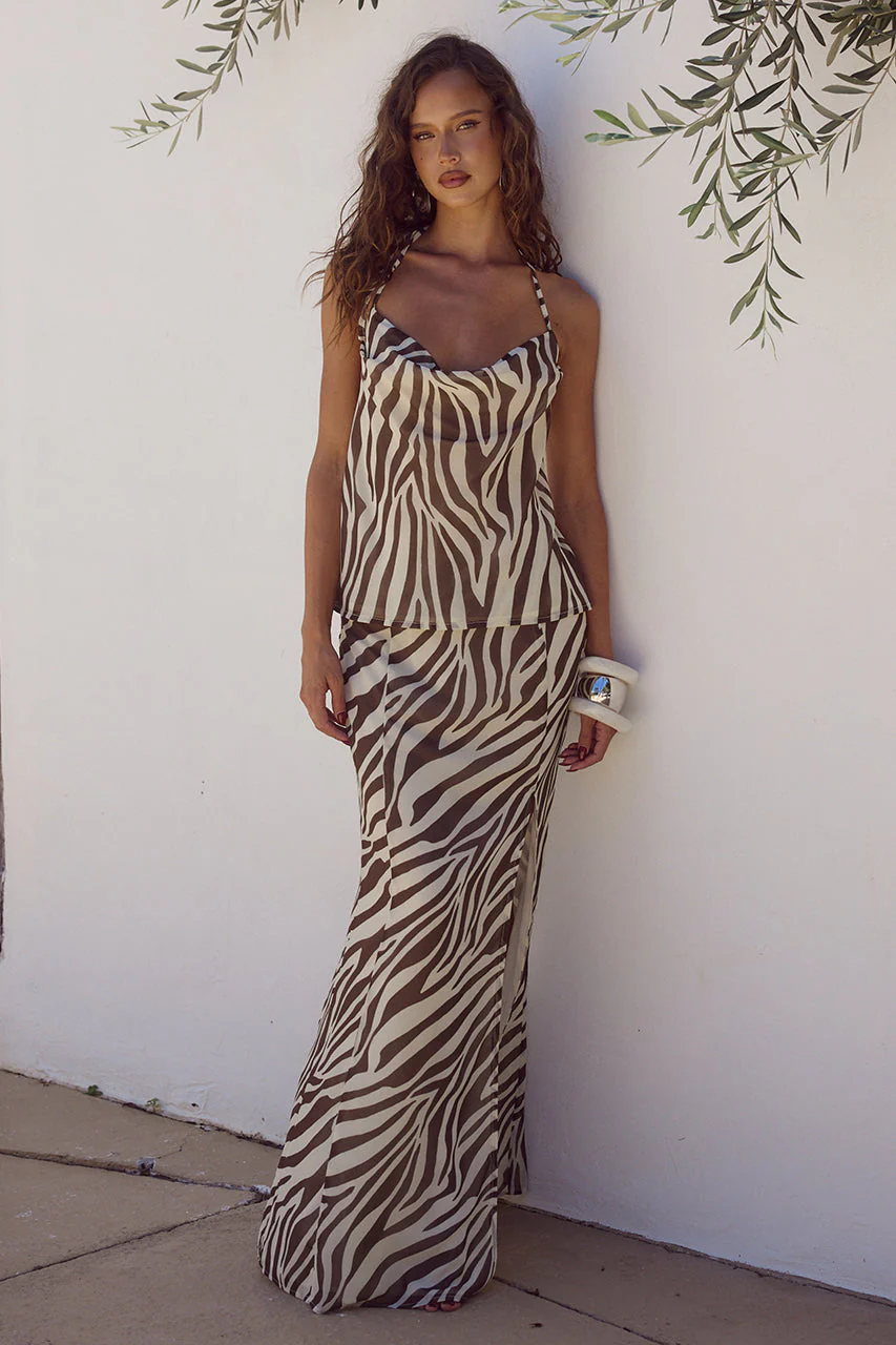 Belini Top - Zebra Chocolate - Image 4