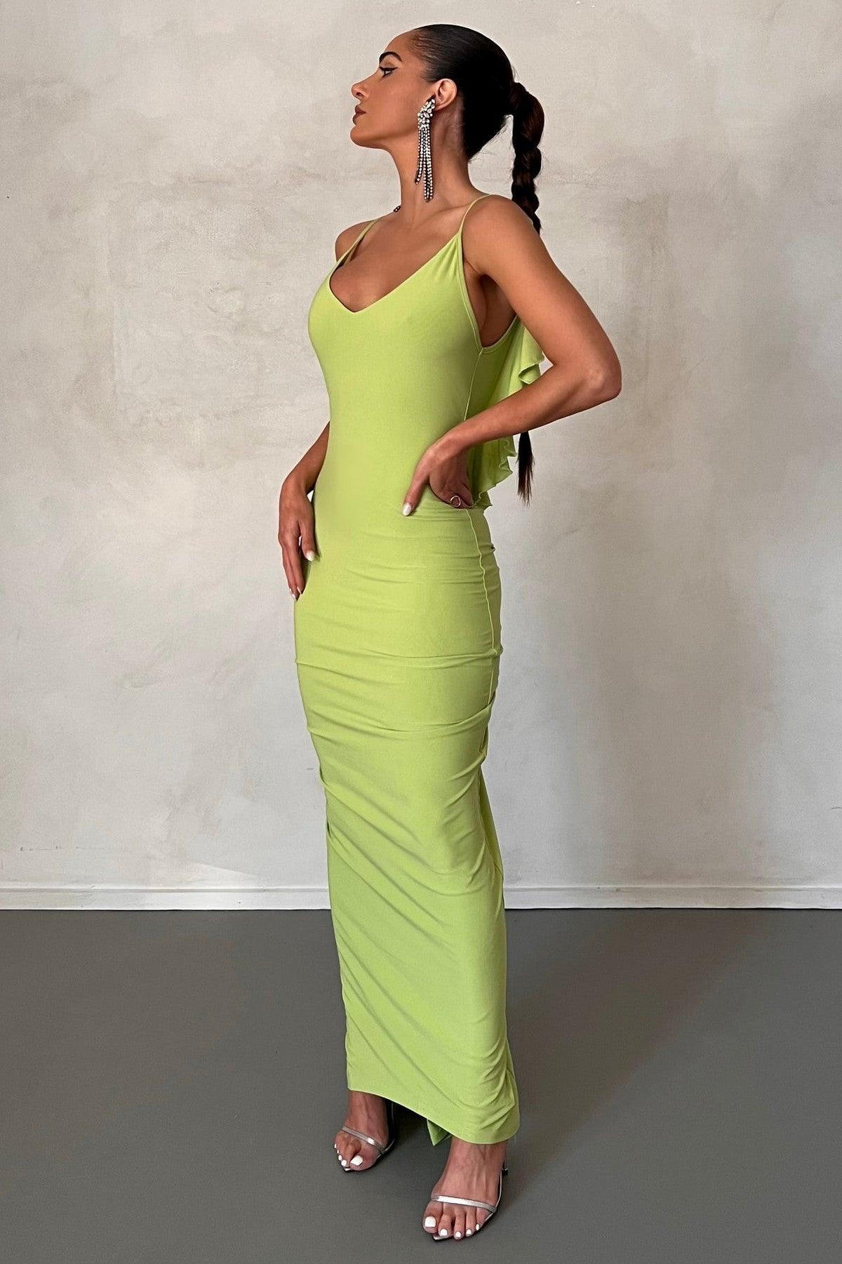 Bella Dress - Lime - Image 2