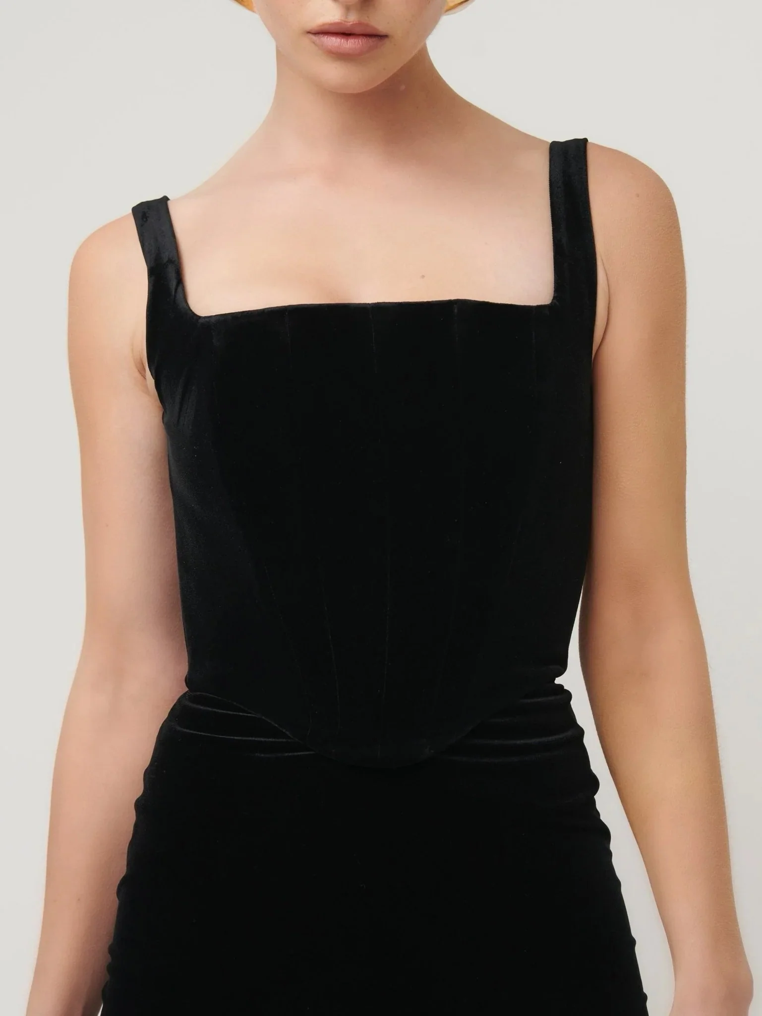 Belle Bodice - Black Velvet - Image 3