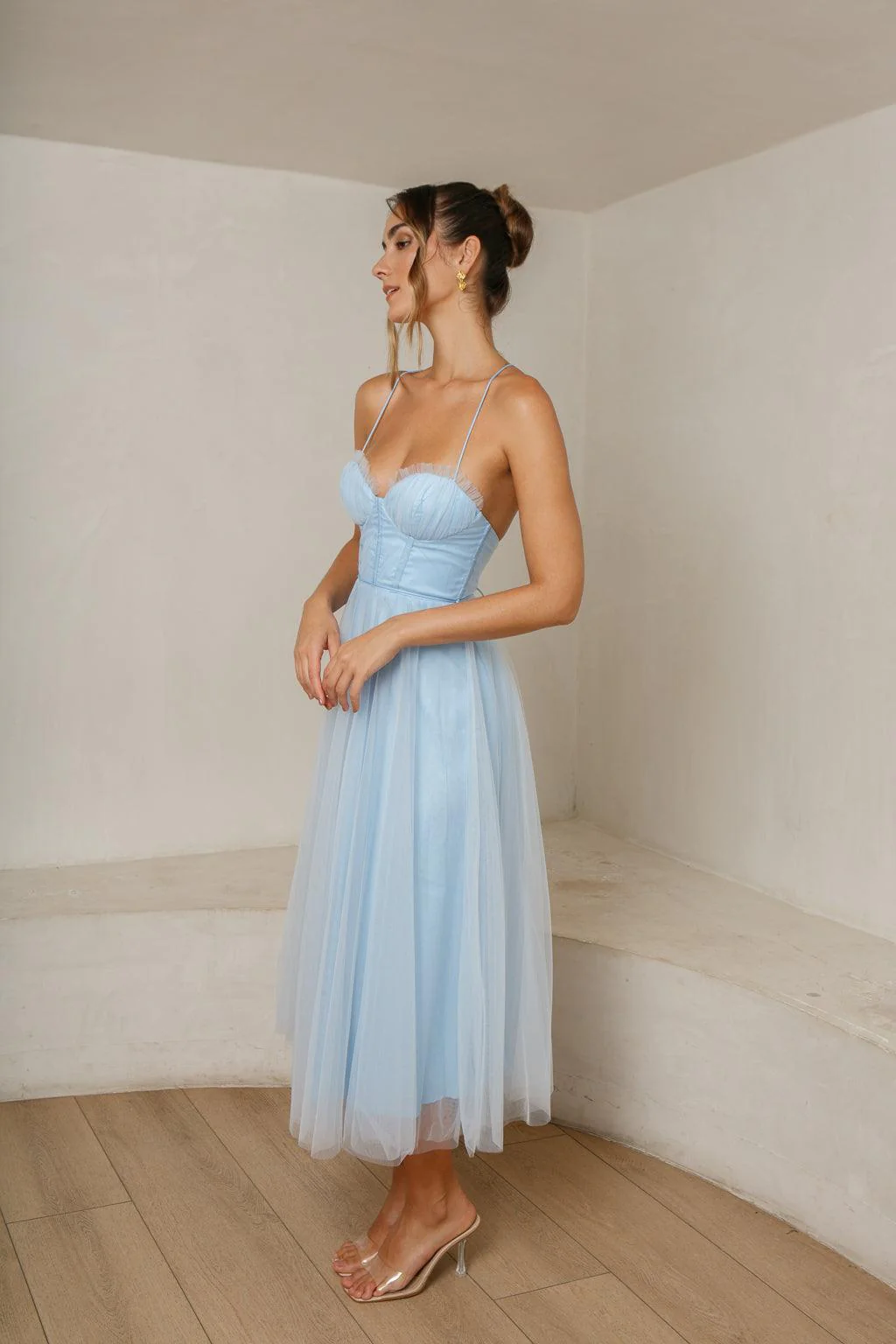 Belle Midi Dress - Blue - Image 5