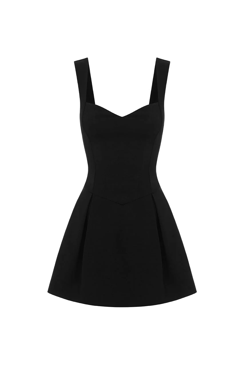 Bethani Mini Dress - Black - Image 7