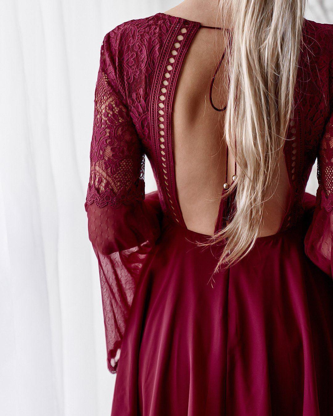 Bethany Dress - Red - Image 4