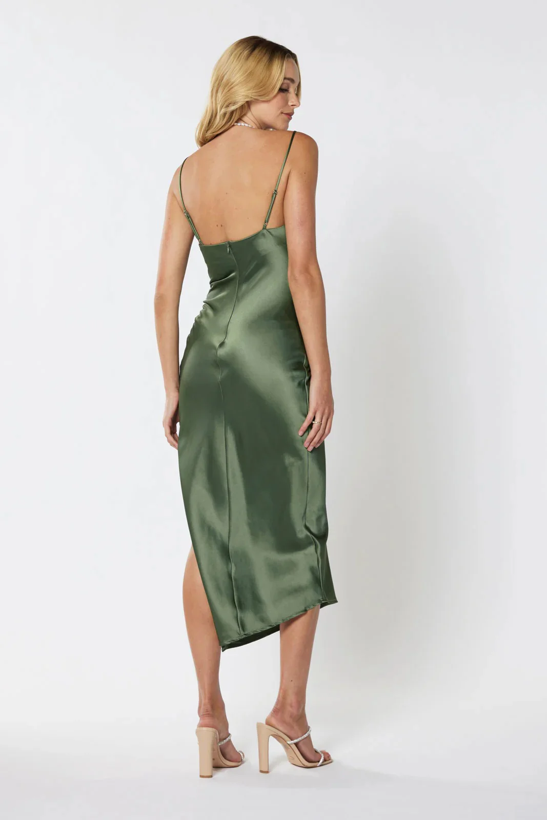 Billie Midi Dress - Olive - Image 2