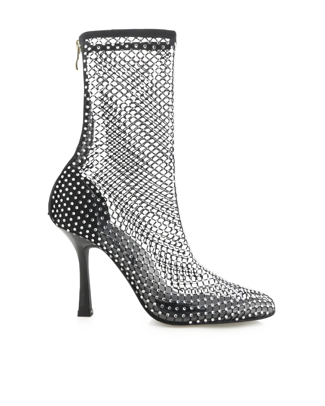 Bindi Heels - Black Satin Diamante - Image 2
