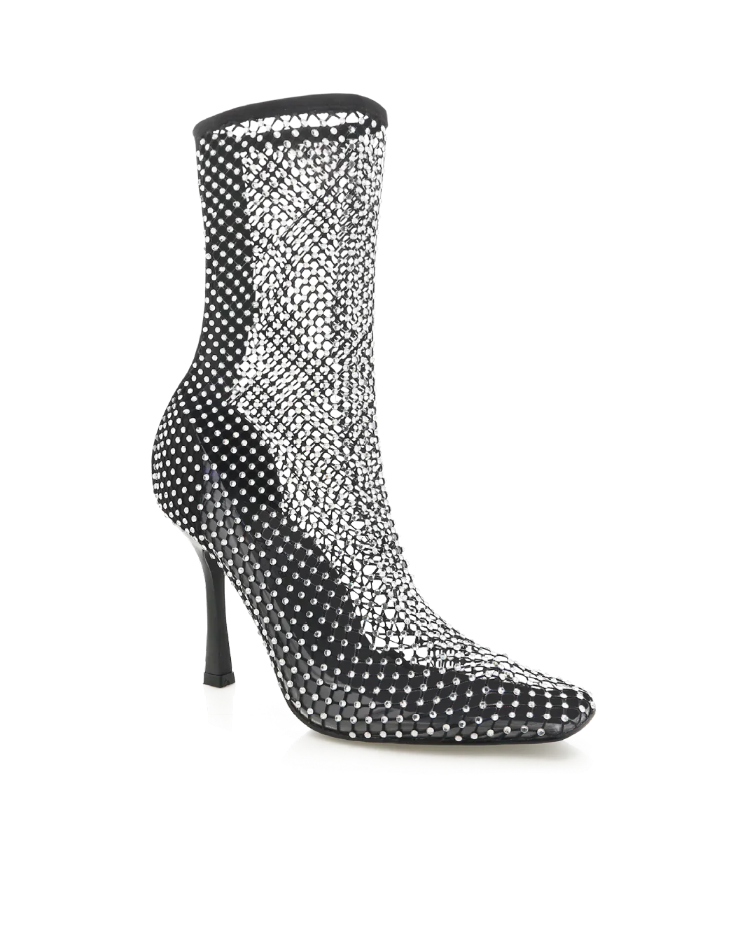 Bindi Heels - Black Satin Diamante - Image 4