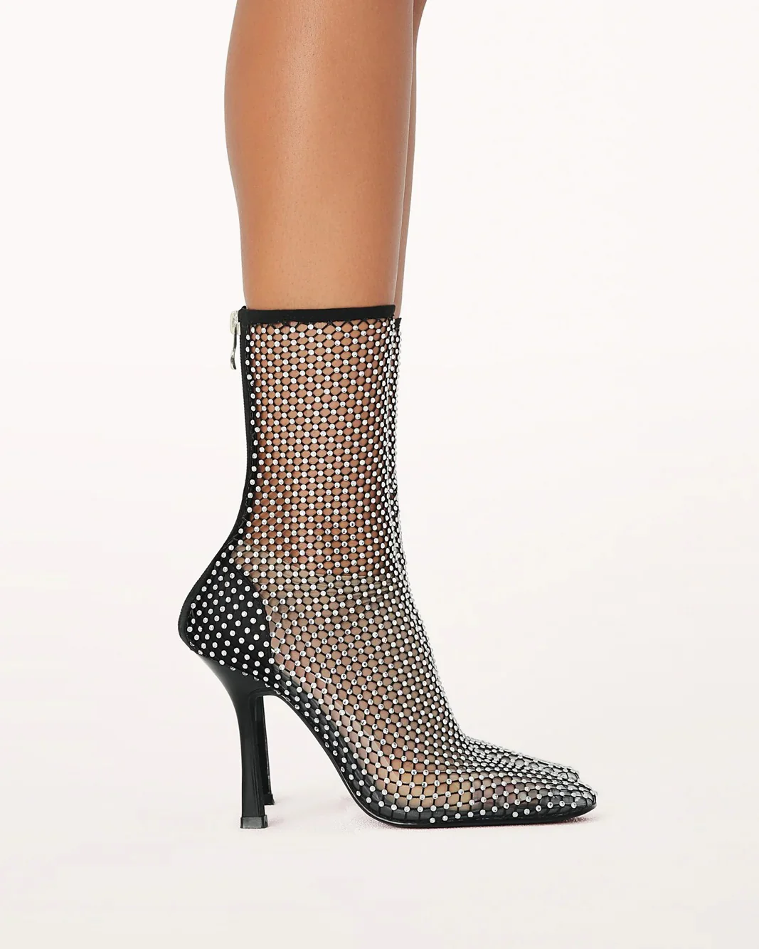 Bindi Heels - Black Satin Diamante - Image 5