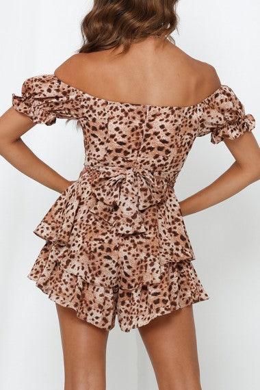 Bonita Romper - Brown Leopard - Image 2