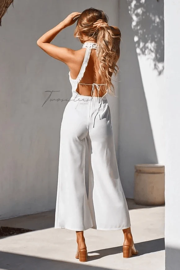Bree Jumpsuit - White - Image 3