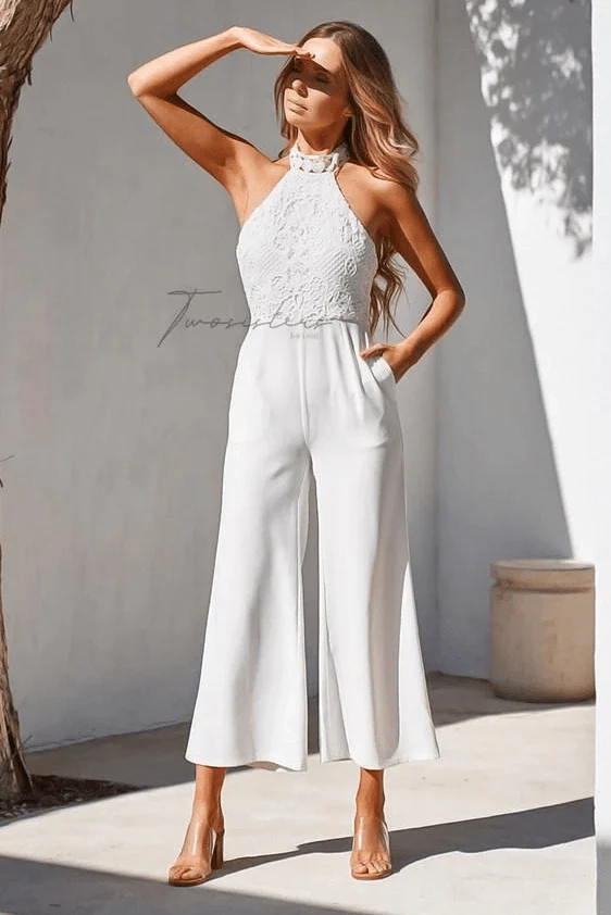 Bree Jumpsuit - White - Image 4