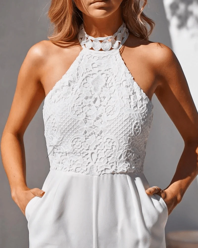Bree Jumpsuit - White - Image 5