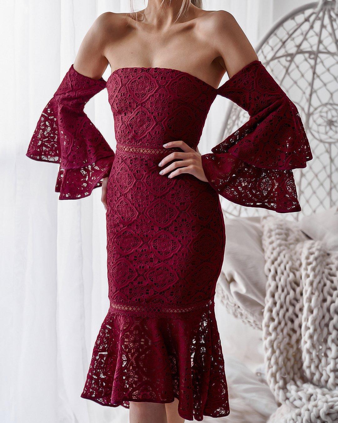 Brianna Dress - Red - Image 3