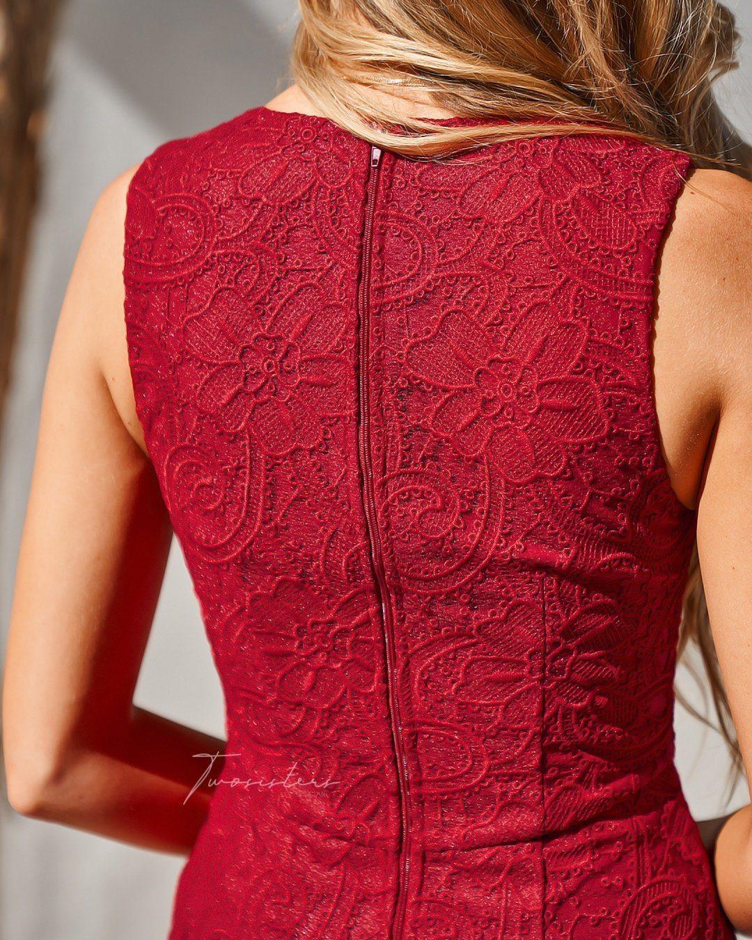 Bridget Dress - Red - Image 6