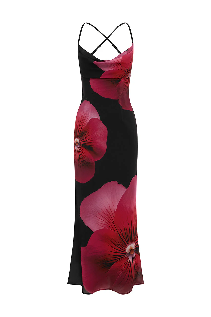 Bridget Maxi Dress - Pink Flower - Image 6