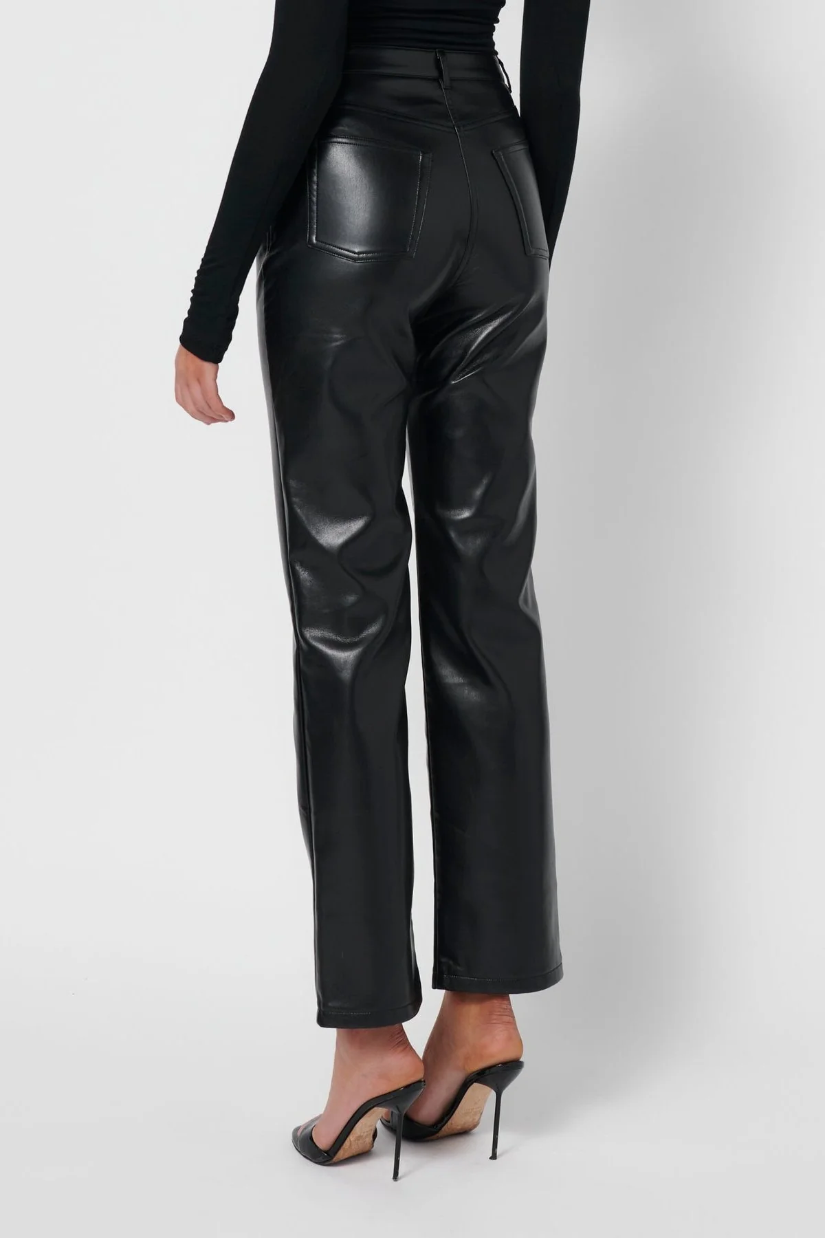 Brooke Leather Pants - Black - Image 2