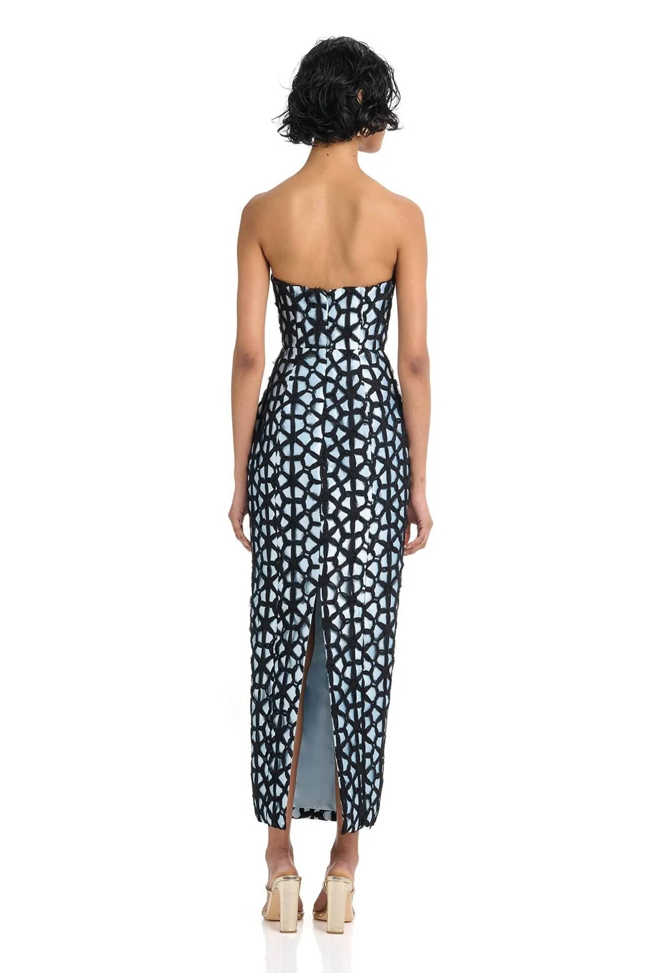 Brunei Gown - Black/Blue - Image 2