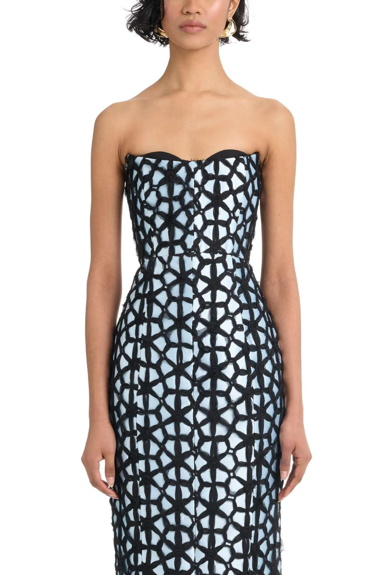 Brunei Gown - Black/Blue - Image 4