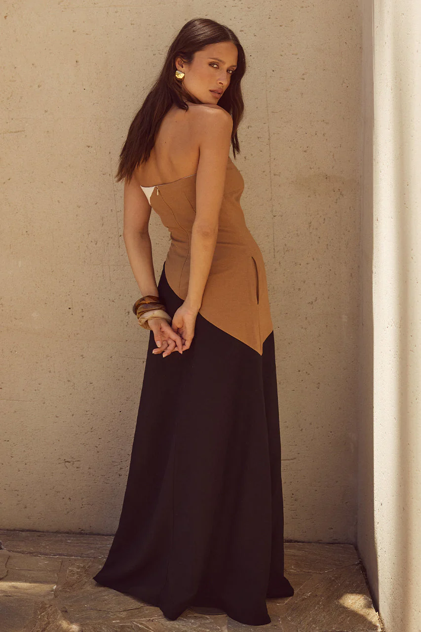 Calisa Maxi Dress - Caramel Multi - Image 2
