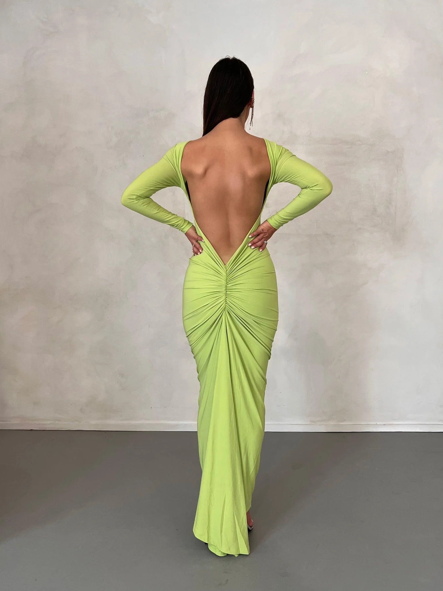 Camila Dress - Lime - Image 5