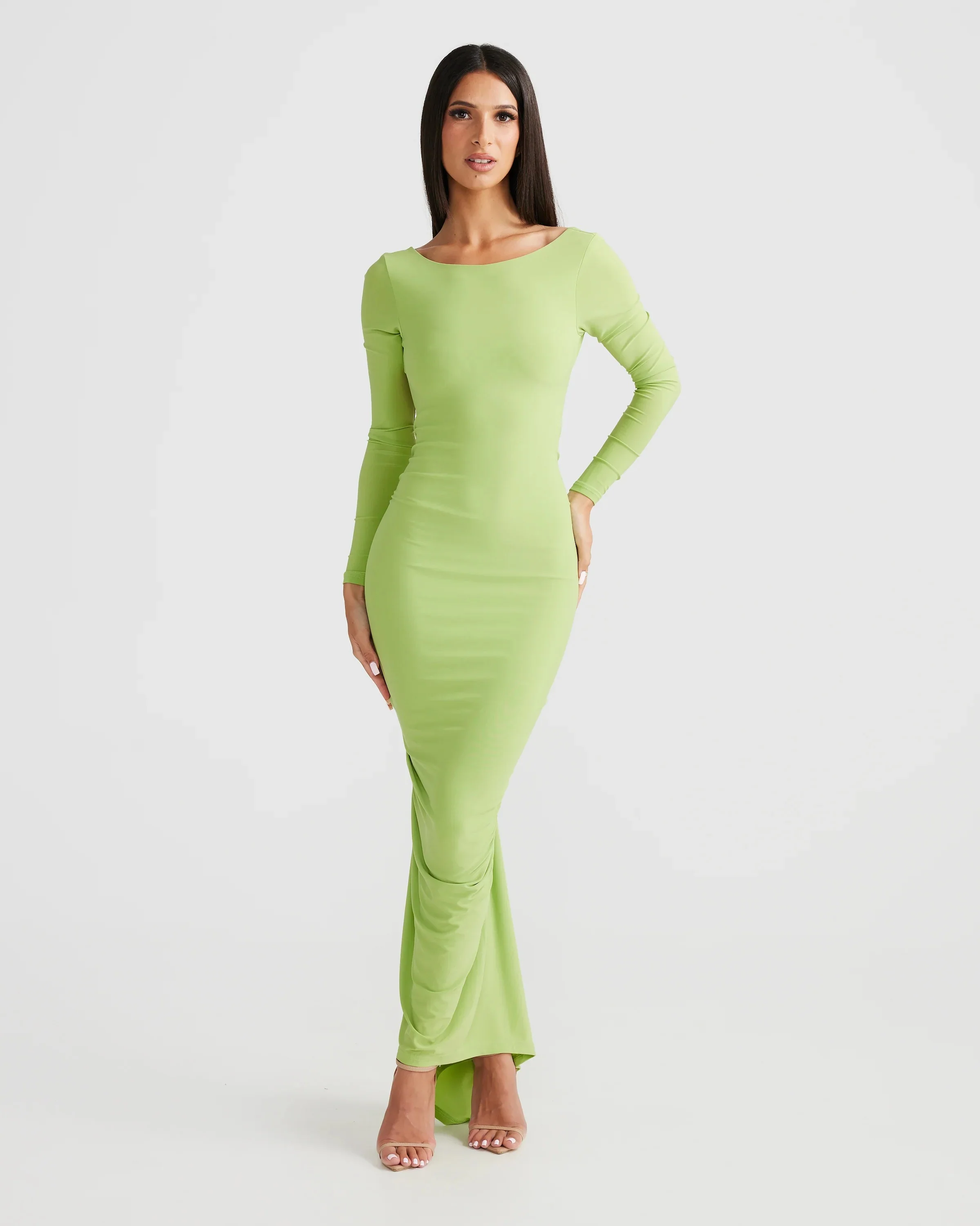 Camila Dress - Lime - Image 7