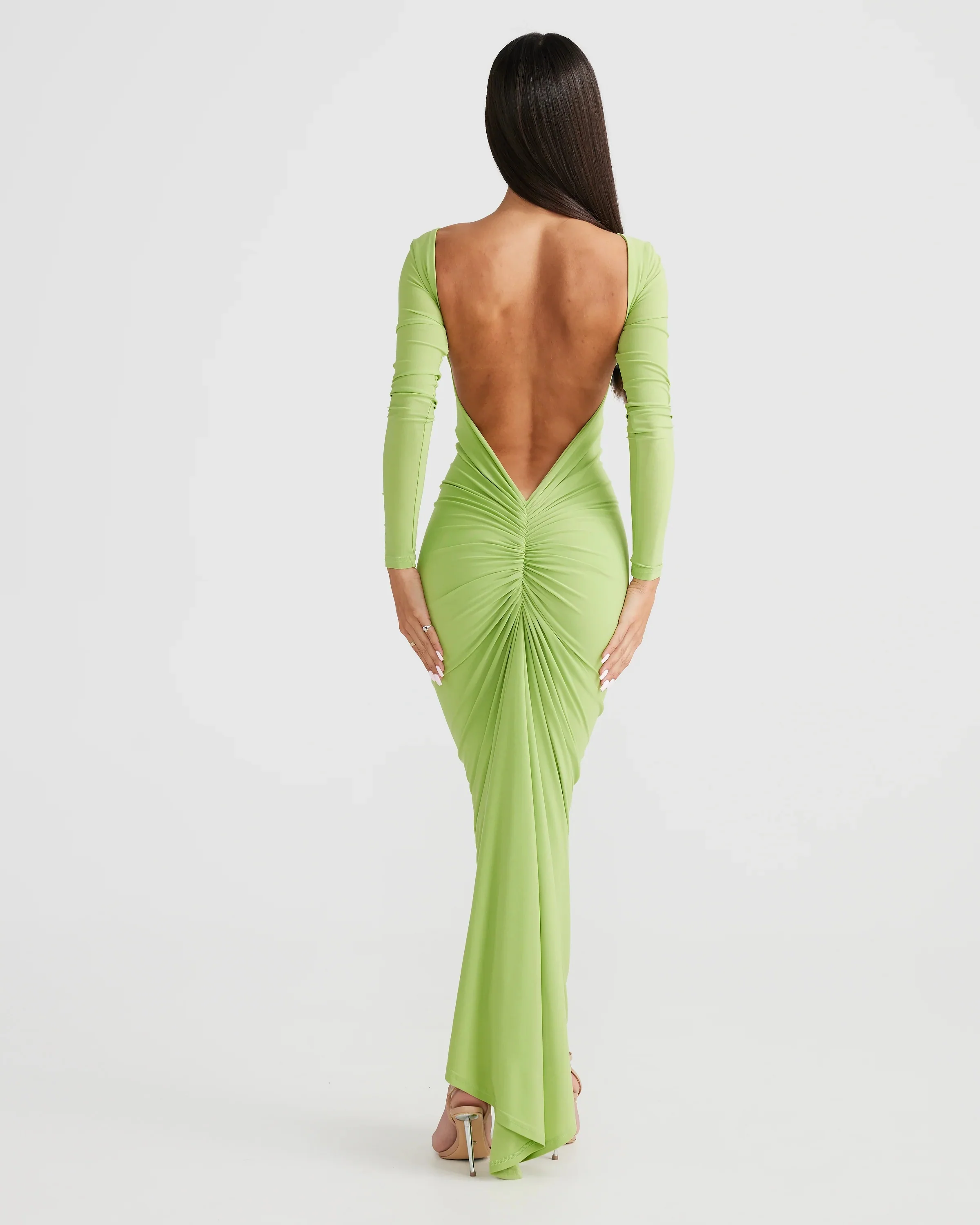 Camila Dress - Lime - Image 8