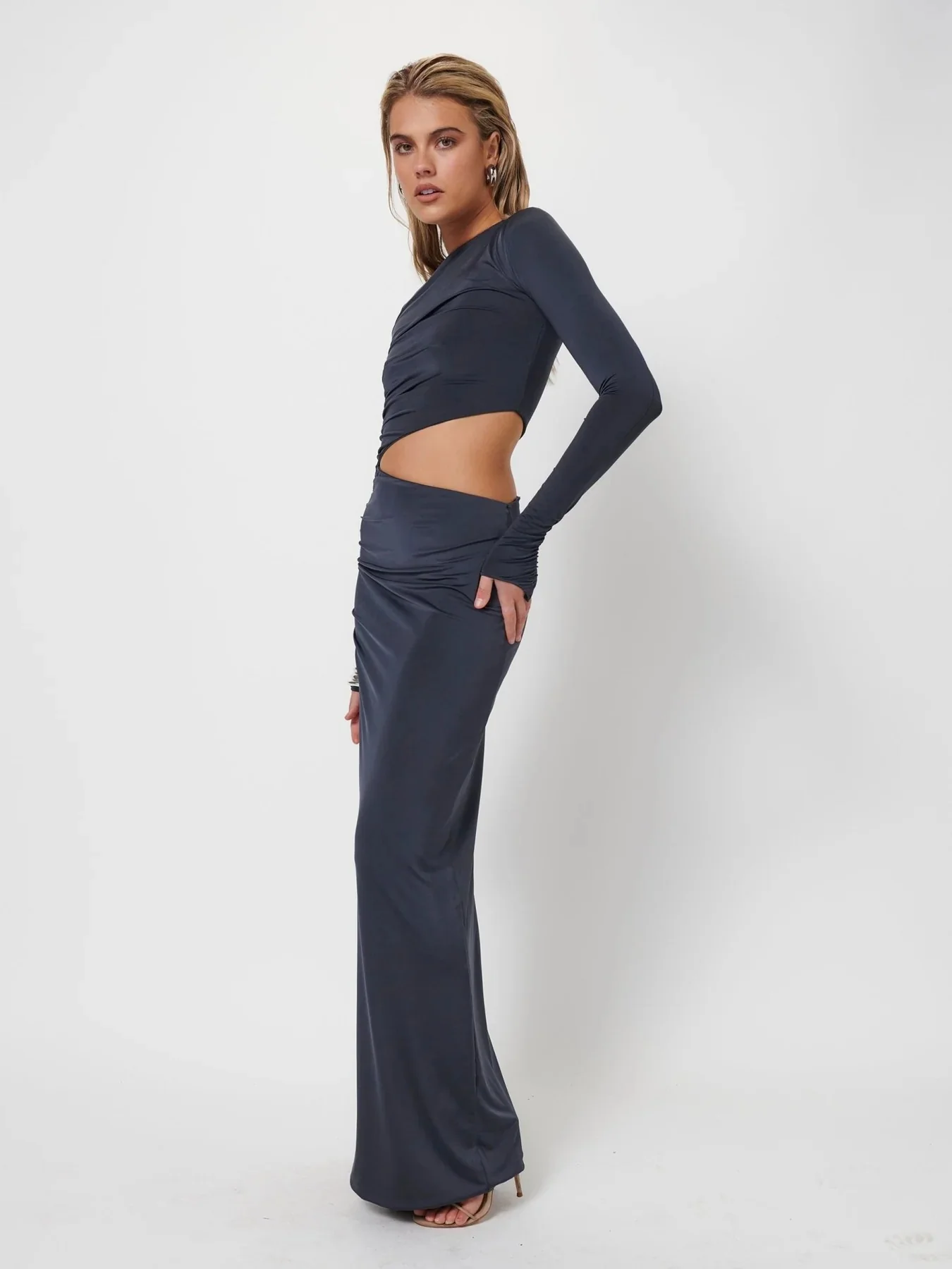 Cara Maxi Dress - Thunder - Image 5