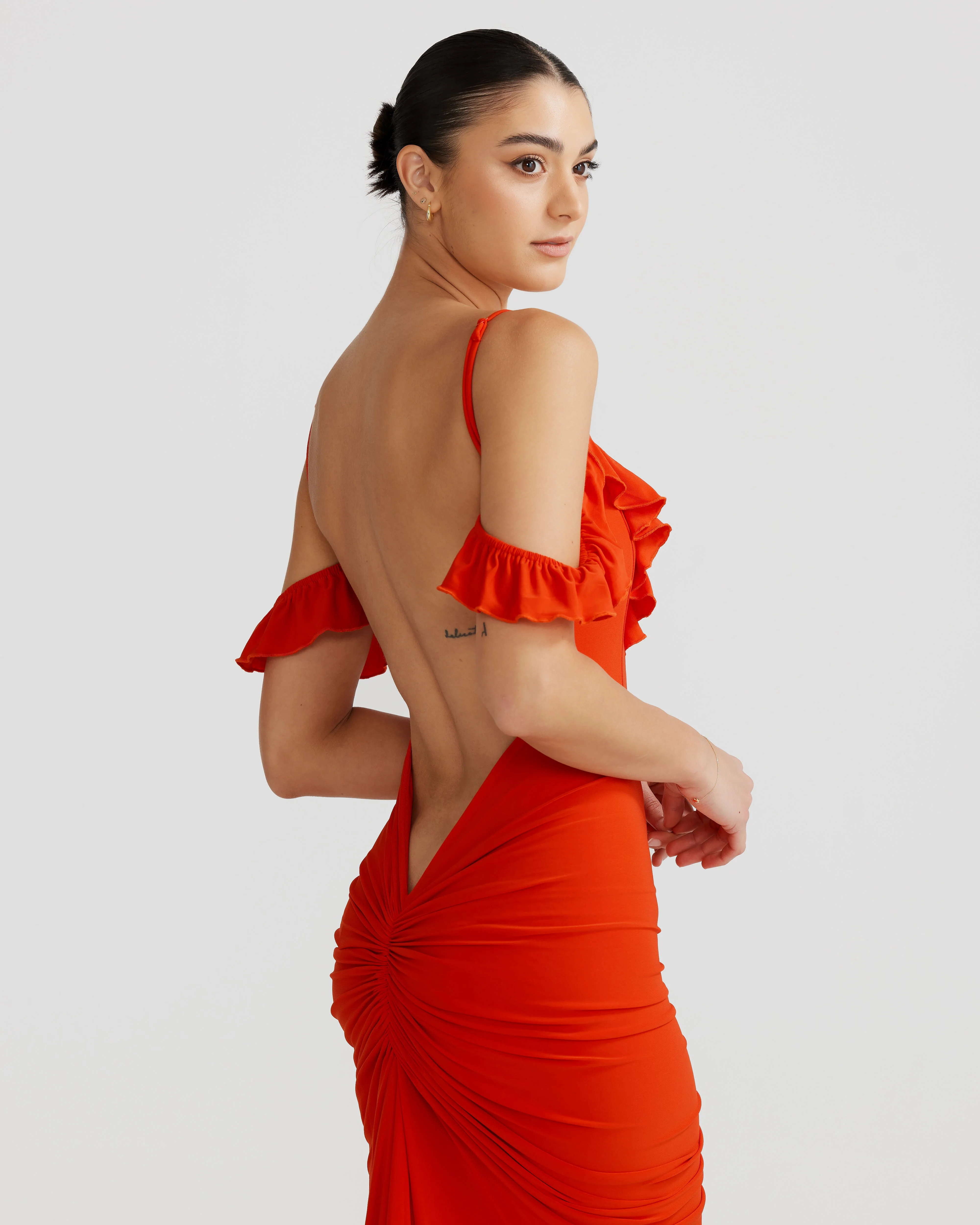 Carmella Dress - Burnt Orange - Image 4