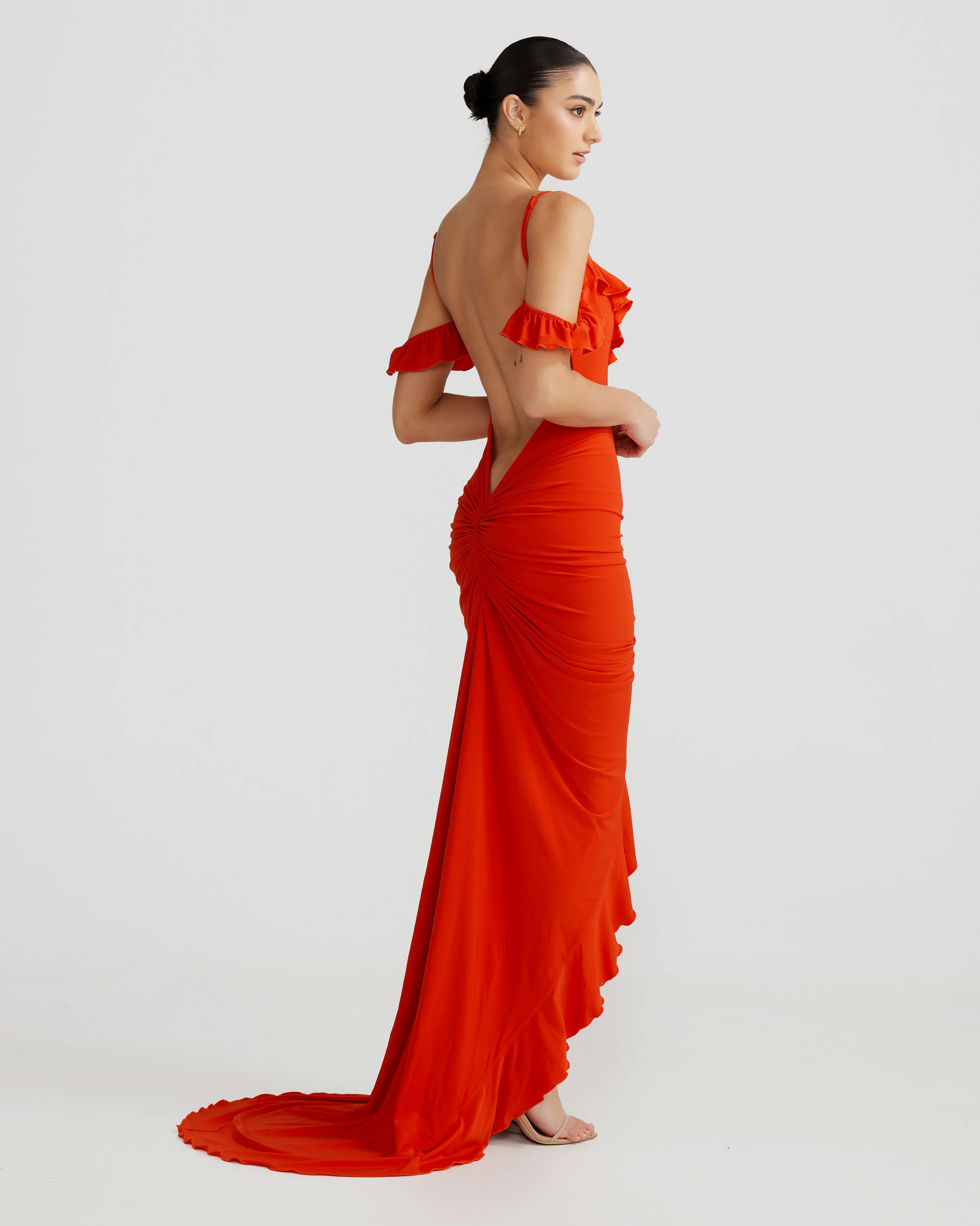 Carmella Dress - Burnt Orange - Image 5