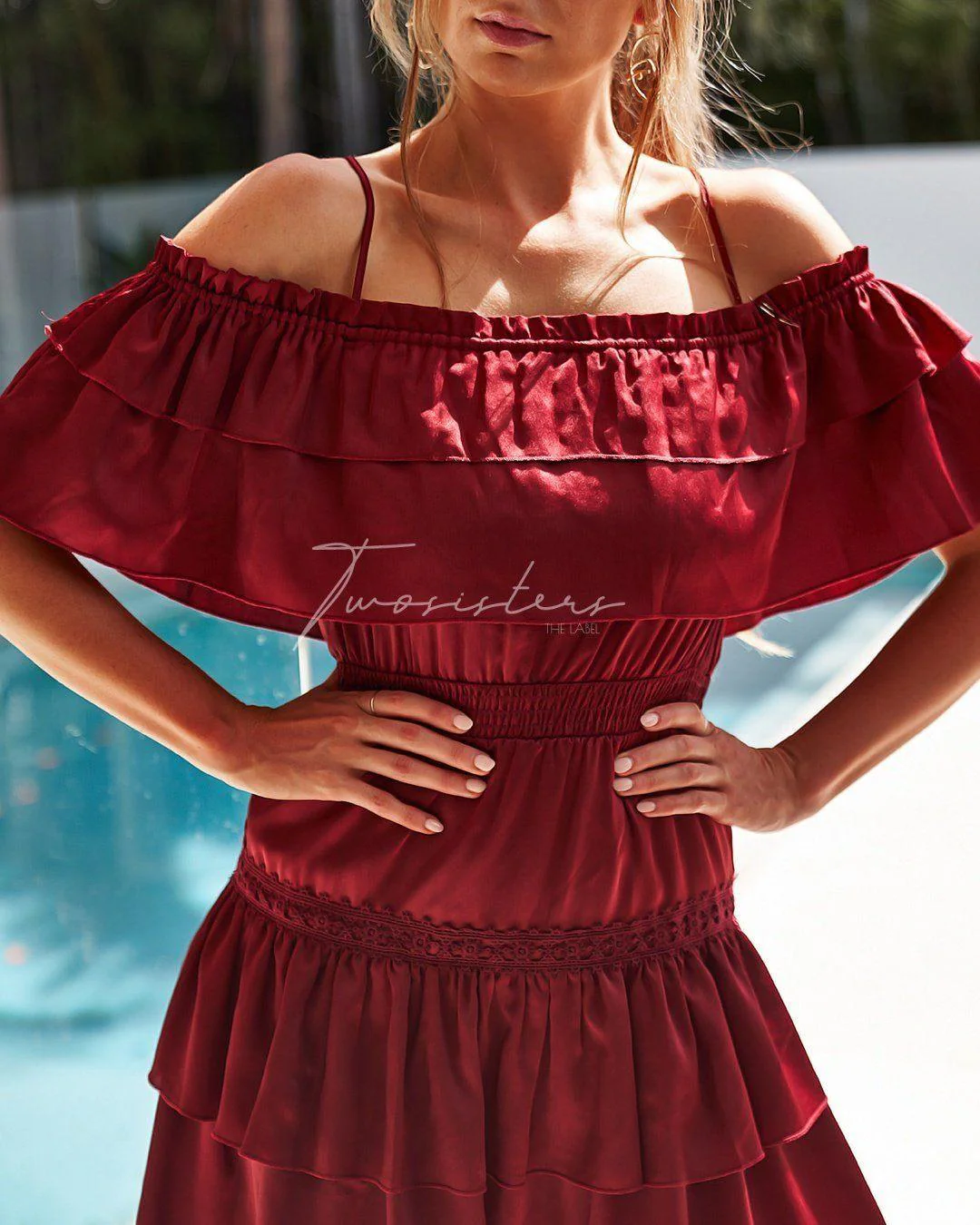 Cassie Dress - Red - Image 3