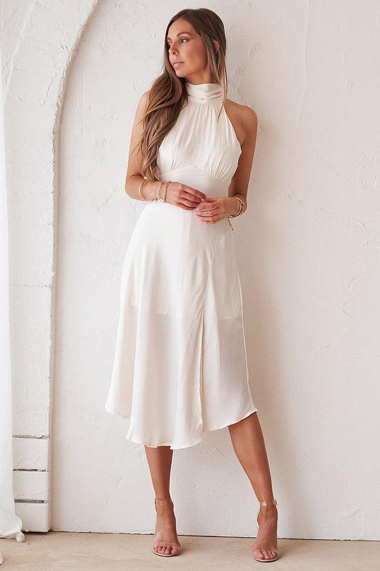 Cassini Dress - Cream - Image 4