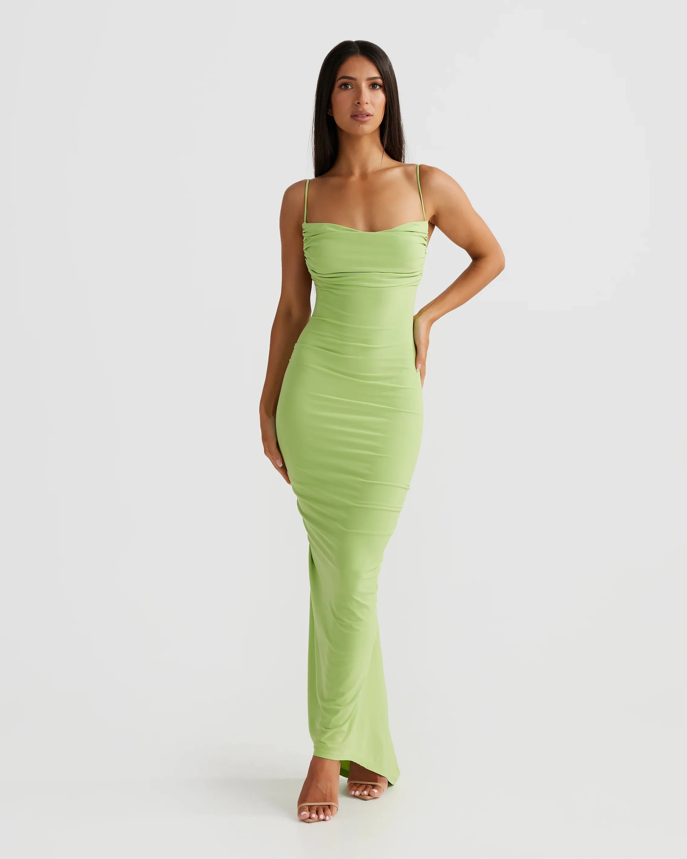 Celina Dress - Lime - Image 2