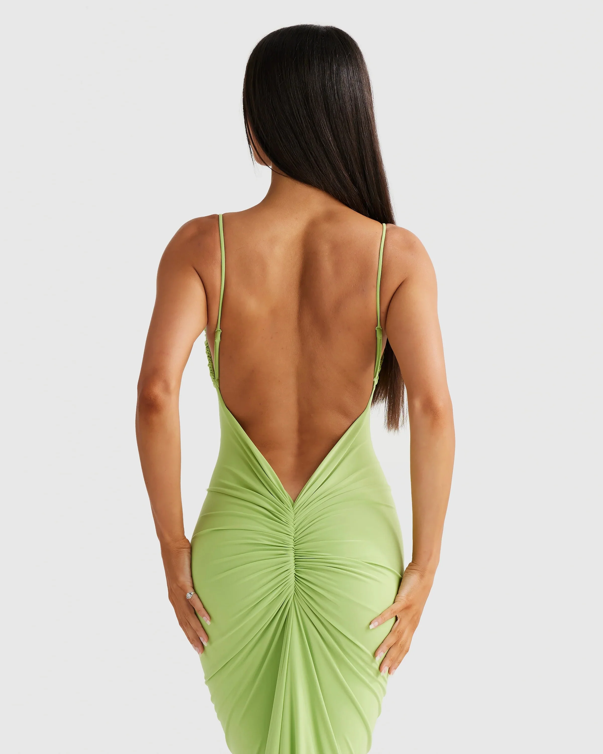 Celina Dress - Lime - Image 3