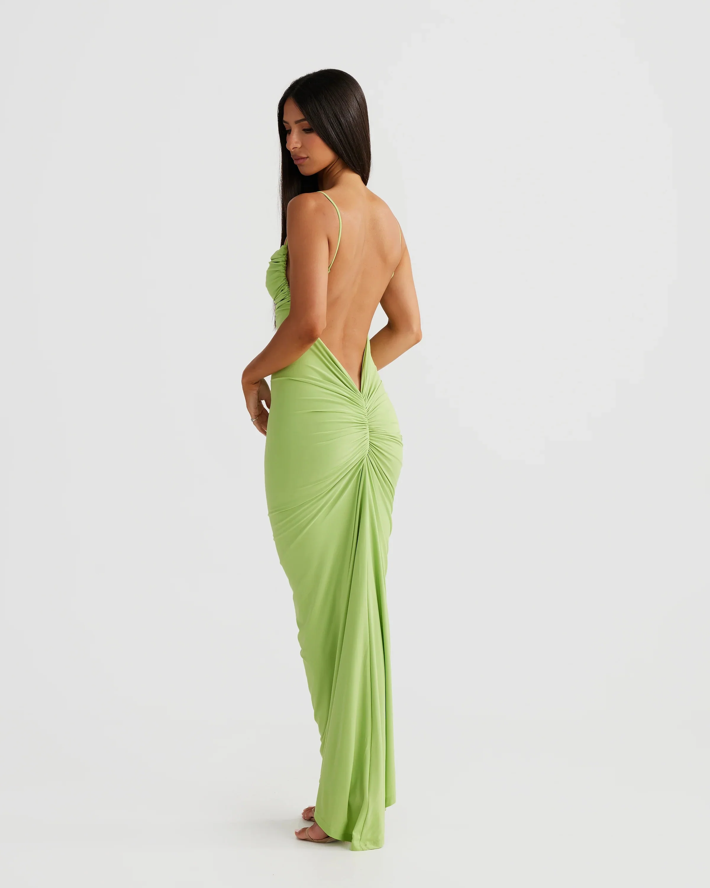Celina Dress - Lime - Image 4