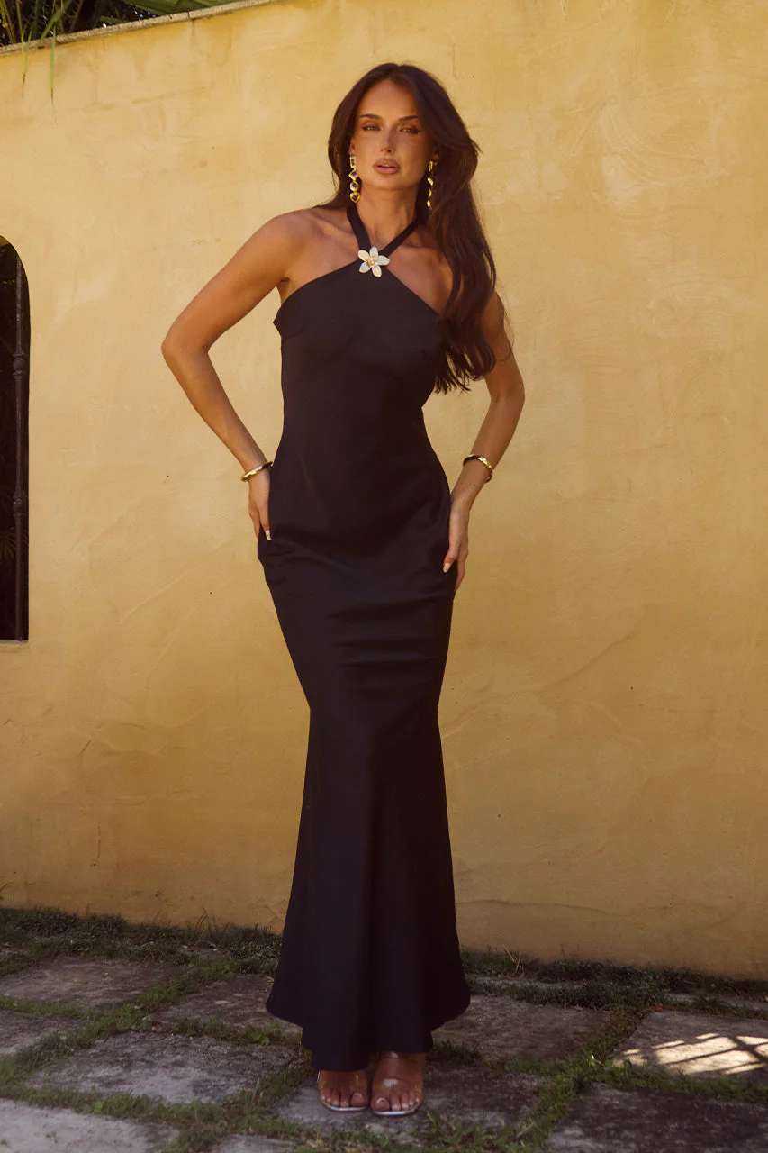 Chara Maxi Dress - Black - Image 6