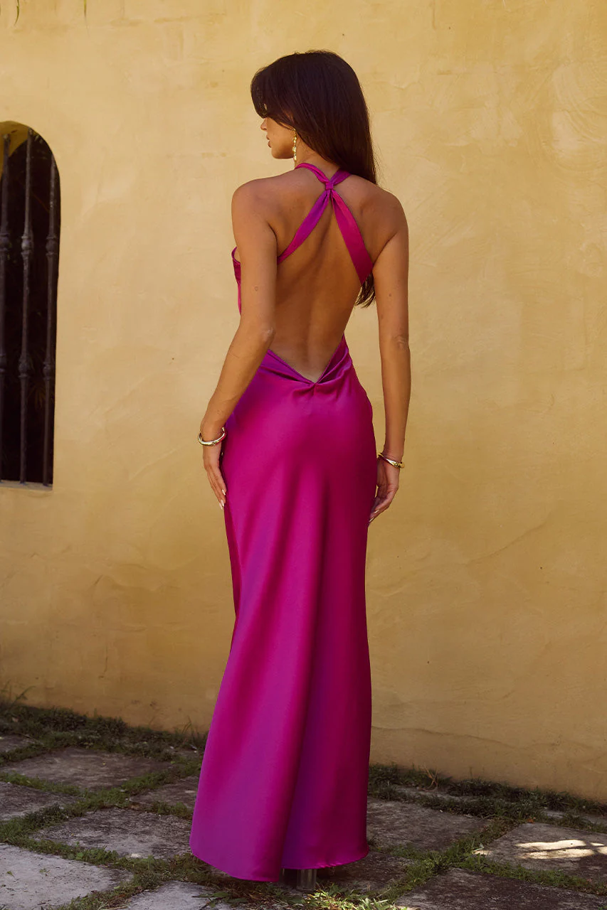 Chara Maxi Dress - Magenta - Image 2